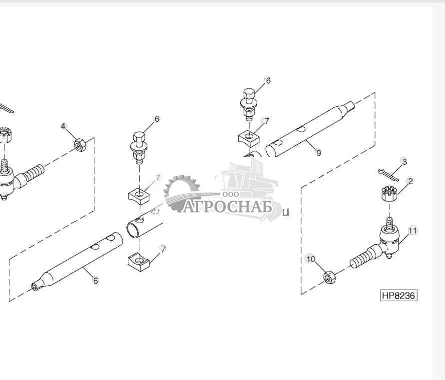 STEERING TIE RODS (ADJUSTABLE REAR AXLE) 